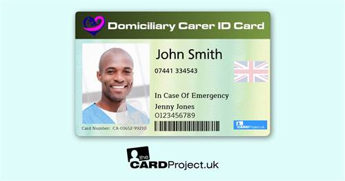 Domiciliary Carer ID Card Premium (FRONT)