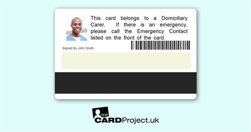 Domiciliary Carer ID Card Premium (REAR)