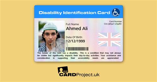 English Arabic Disability Card (REAR)