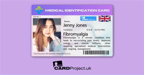 Fibromyalgia Premium Photo Medical ID Alert Card