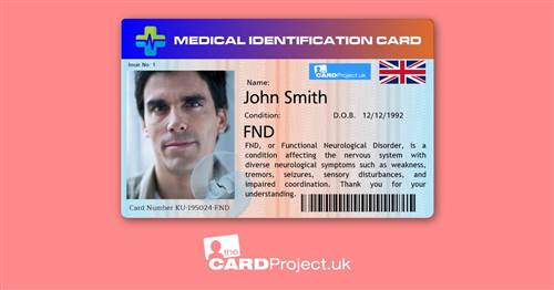 FND Premium Photo Medical ID Card (FRONT)