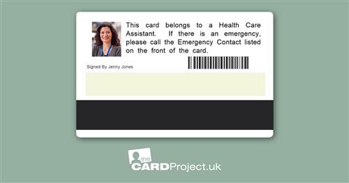 Health Care Assistant ID Card Premium (REAR)