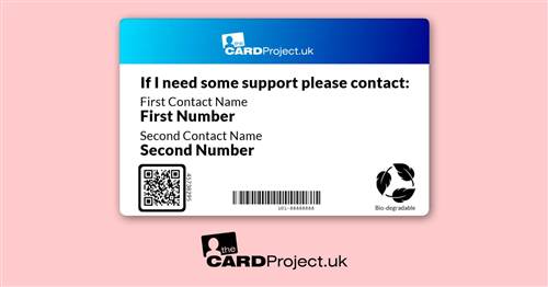 Hearing Impaired Awareness Medical ID Alert Card (REAR)