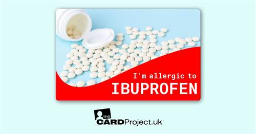 Ibuprofen Allergy Card 