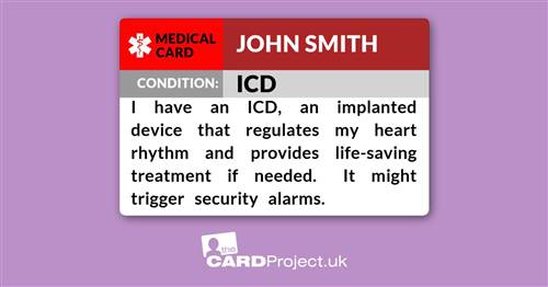 ICD Medical Card (FRONT)