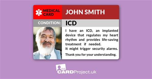 ICD Photo Medical ID Card (FRONT)