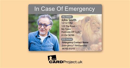 ICE Card Lion Design