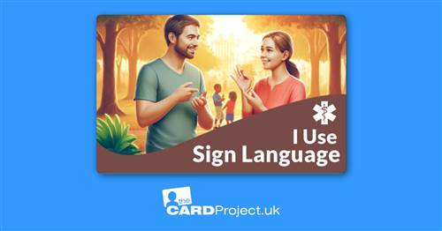 I Use Sign Language Card