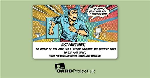 Just Can't Wait, Emergency Toilet Access Card, Design 4