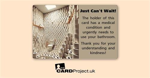 Just Can't Wait, Emergency Toilet Access Card Design  7