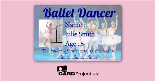 Ballet Dancer Photo ID Card