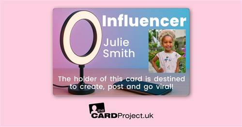 Kids Influencer Photo ID Card
