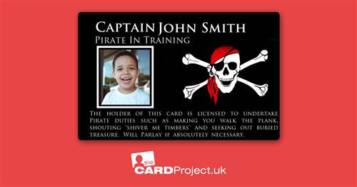 Pirate Photo ID Card  