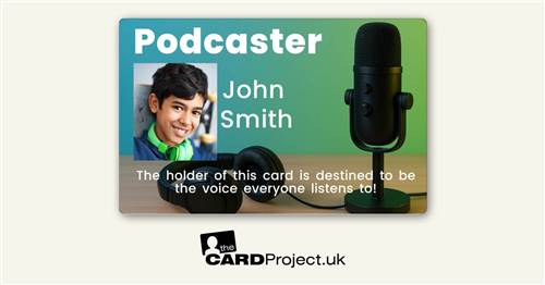 Kids Podcaster Photo ID Card