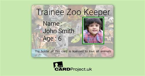 Zoo Keeper Card 