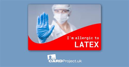 Latex Allergy Card 