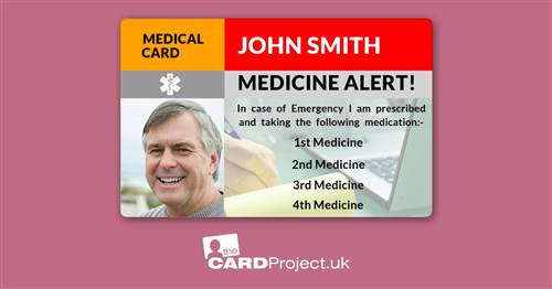 Create Your Own Medicine Alert Photo ID Card 