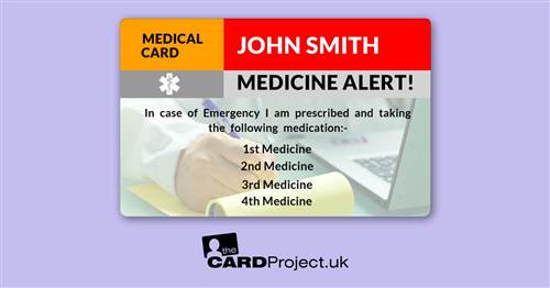 Create Your Own Medicine Alert Card