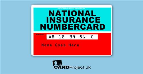 National Insurance Number Card (FRONT)