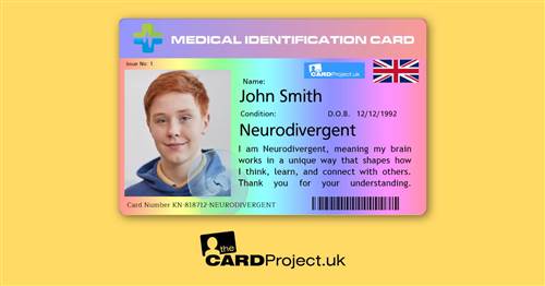 Neurodivergent Premium Medical ID Card