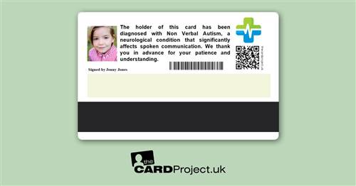 Nonverbal Autism Premium Medical Card (REAR)