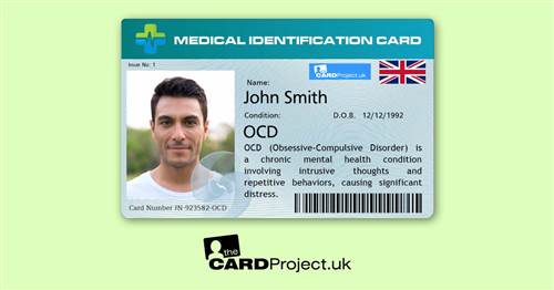 OCD (Obsessive compulsive disorder) Premium Photo Medical ID Card