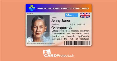 Premium Osteoporosis Medical Photo ID Card