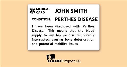 Perthes Medical Mono ID Card  (FRONT)