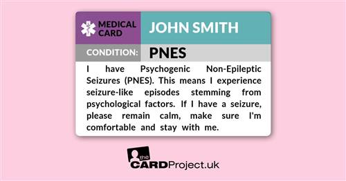 PNES Medical ID Card  (FRONT)