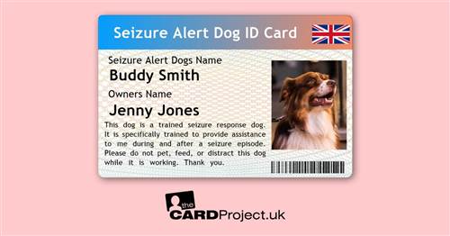 Seizure Alert Dog ID Card (FRONT)