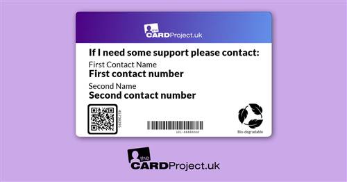 Sleep Apnea Medical Card (REAR)