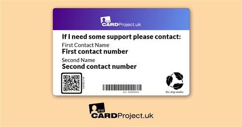 Sleep Apnea Photo ID Card (REAR)