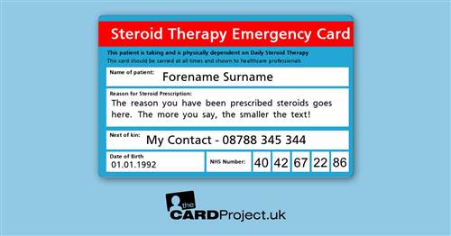 Steroid Therapy Card