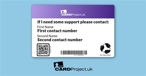 Stroke Awareness Medical ID Alert Card   (REAR)