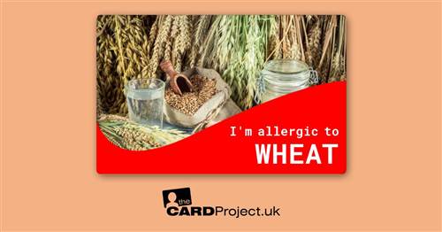 Wheat Allergy Card 