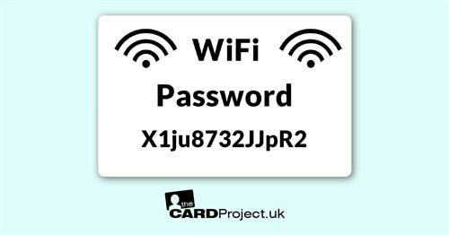 Wifi Password Card