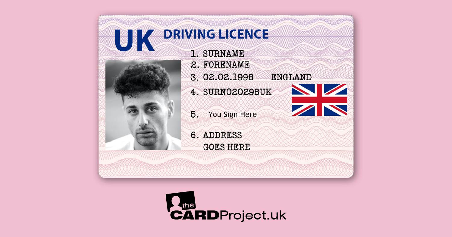 UK Drivers Licence, Cosplay, Film and Television Prop