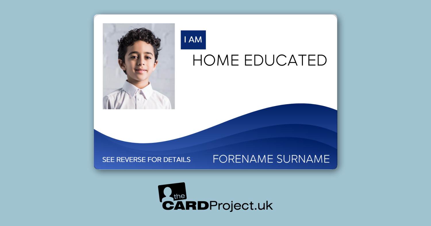 home education identification card, ID for home-schooled child, proof ...