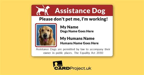 Assistance Dog Photo ID Card