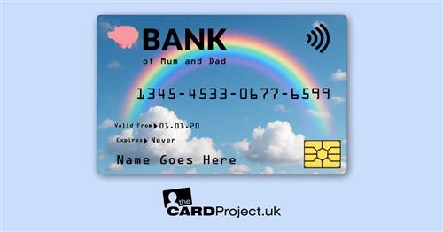 Kids Rainbow Toy Credit Card